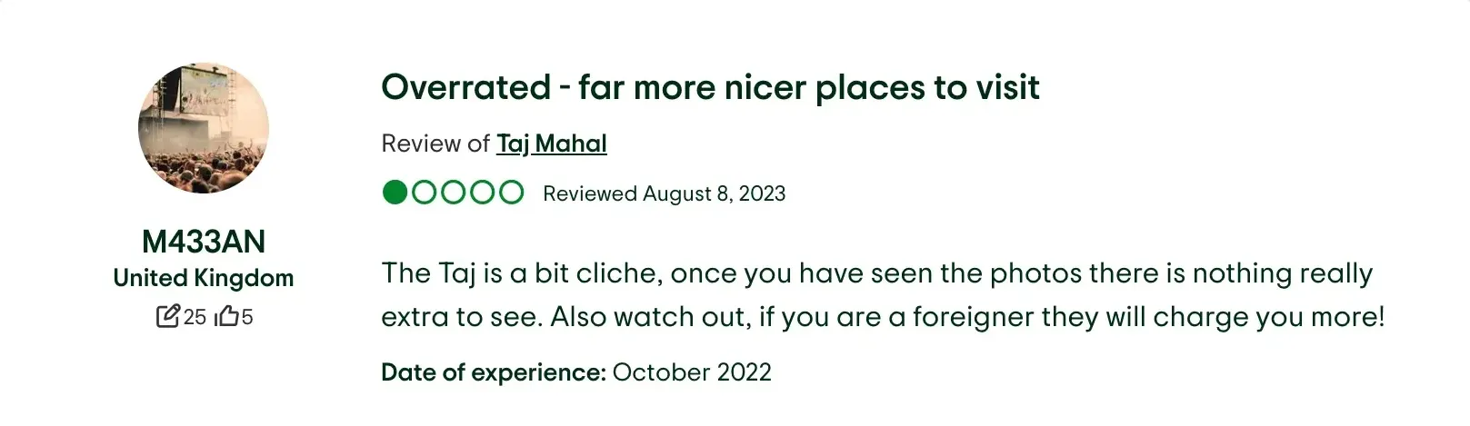 Hey Taj Mahal, be more impressive!